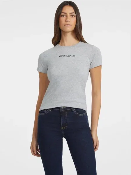 Guess Jeans Tričko sivá