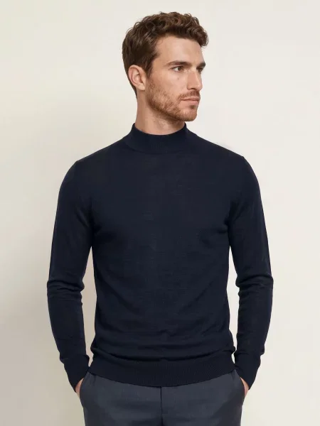 Digel Sweter Dador Z Wełny Merino blau granatowy