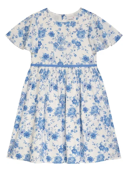 Danamade Rochie DFLORA crem albastru