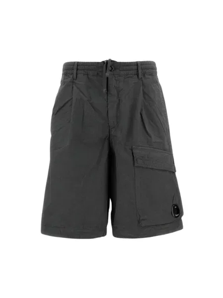 C.P. Company Szorty Mężczyzna L Len Lens Cargo Shorts szary