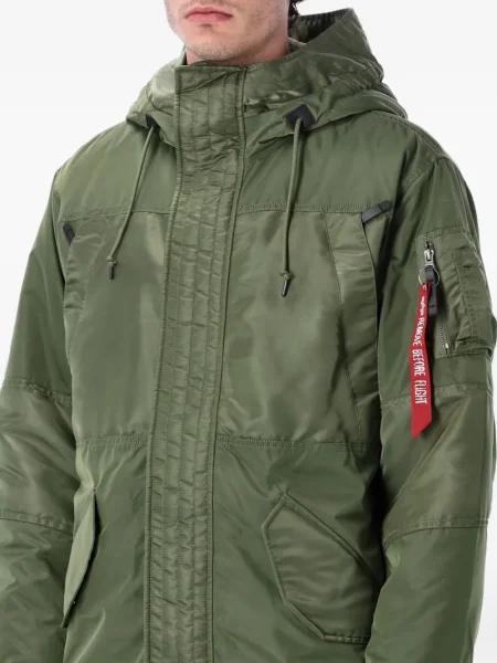 Geacă parka Alpha Industries verde