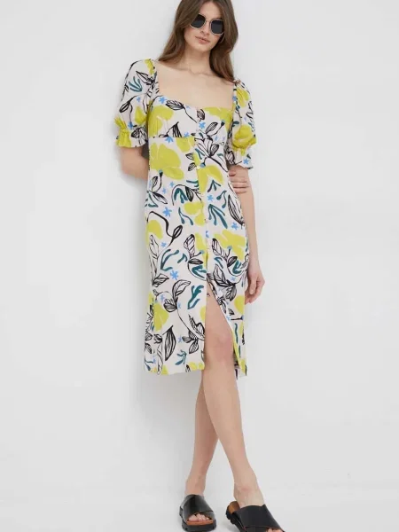 PS Paul Smith rochie mini evazati alb
