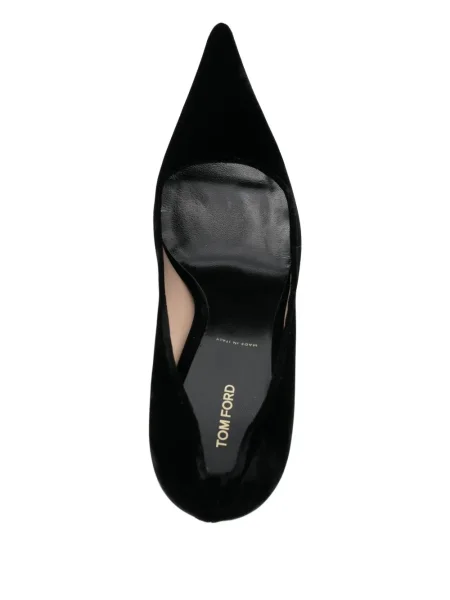 Pantofi cu toc Tom Ford din piele de căprioară negru