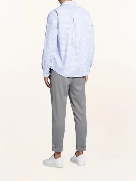 Fynch-Hatton Koszula Casual Fit blau biała