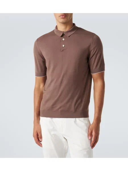 Tricou polo Eleventy maro