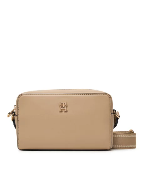 Tommy Hilfiger torebka crossbody z imitacji skóry beżowa