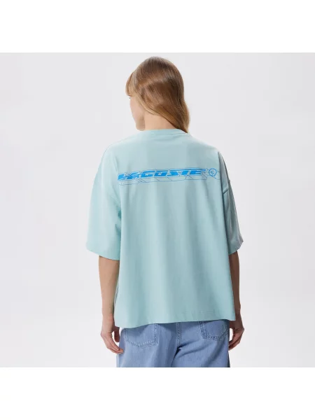 Футболка Lacoste голубая
