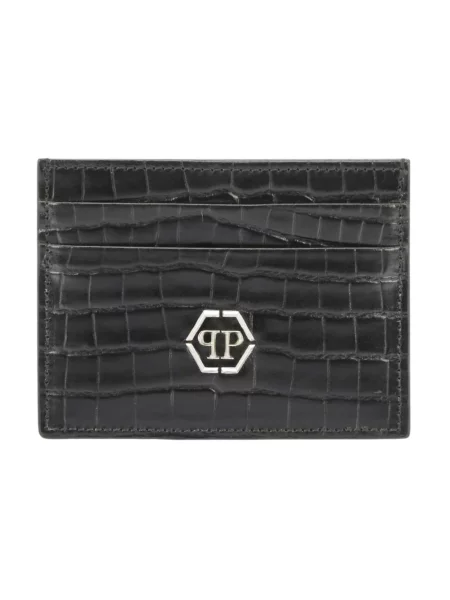 Portfel Philipp Plein skórzany czarny
