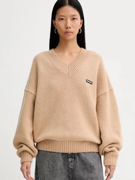 Rotate pulover de lână bej