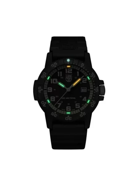 Lniany zegarek Luminox czarny