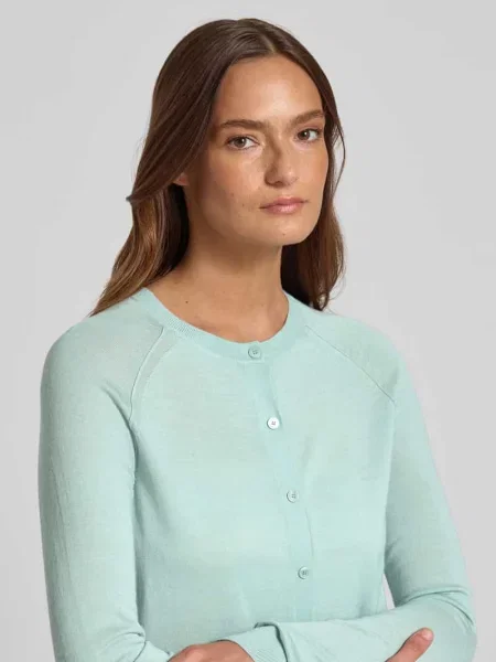 Kardigan o kroju regular fit z czystej wełny dziewiczej model FONAMI' Boss