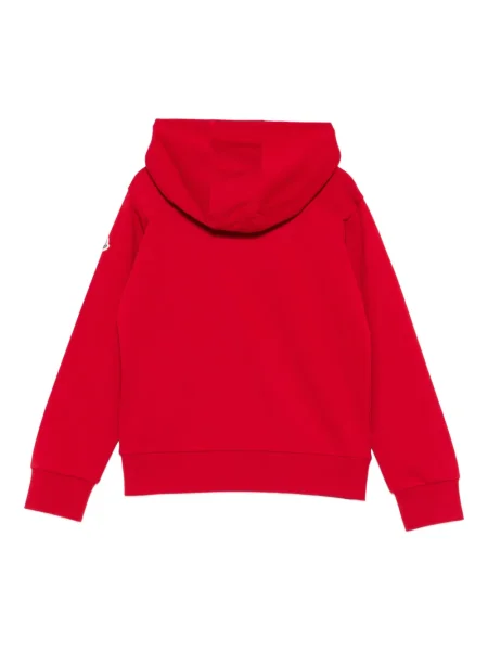 Bluza z kapturem dziecięca Moncler Enfant czerwona