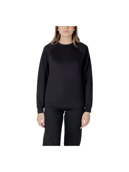 Bluza Armani Exchange z odkrytymi ramionami casual czarna