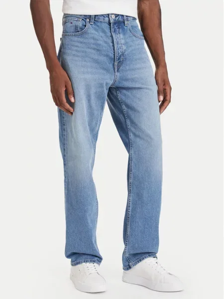Tommy Jeans Blugi Otis Straight Fit albastru