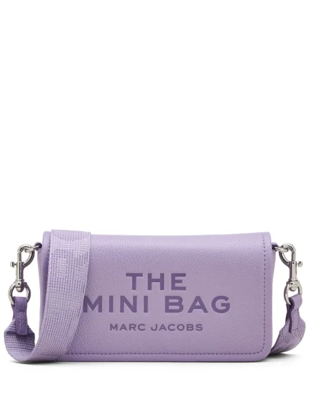 Geanta de piele Marc Jacobs din piele violet