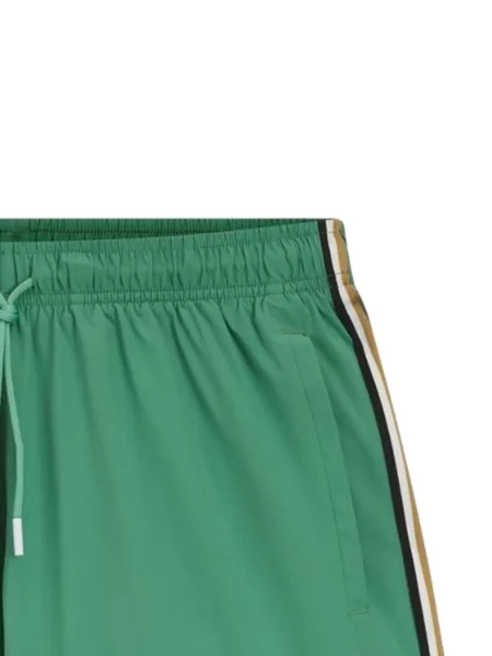 Slip de baie Boss cu autograf verde