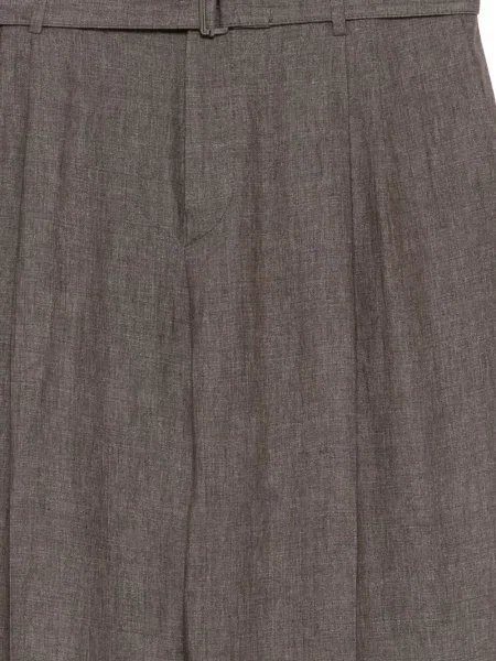 Pantaloni Canali de in plisate maro