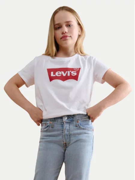 Levi's Kids Majica Batwing crvena bijela