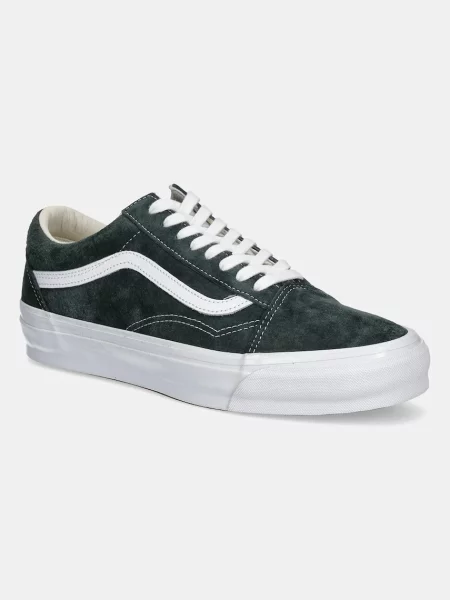 Велурени кецове Vans Premium Classics LX Old Skool зелено