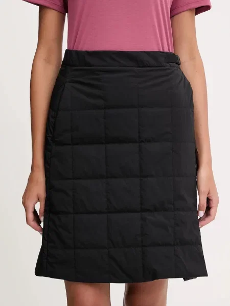 Jack Wolfskin fustă sport WINTERDUNE mini drept negru