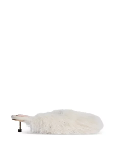 Papuci tip mules Simone Rocha cu blană
