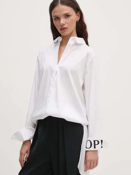 Joop! camasa femei cu guler clasic regular alb