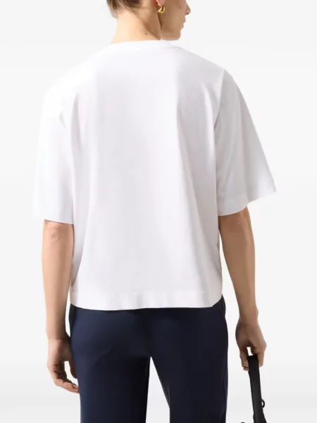 Tricou Bogner cu broderie alb