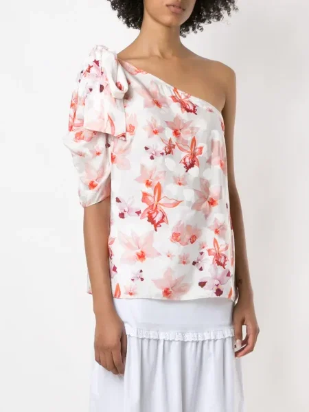 Жакардова блуза Isolda бяло