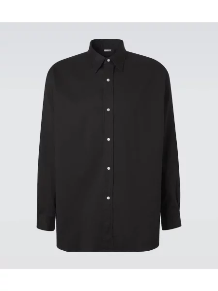 Cămașă A.presse din țesătură twill negru