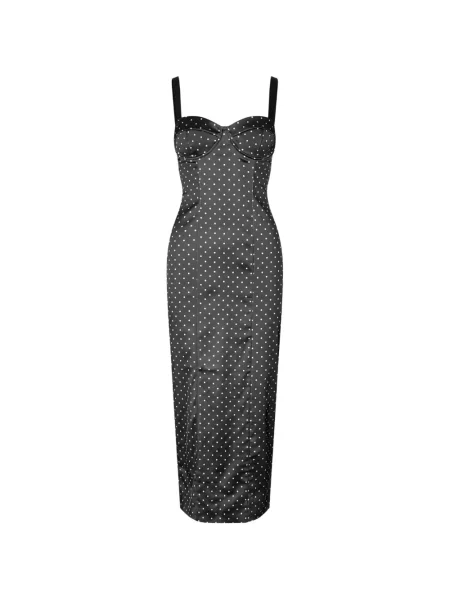 Rochie midi Rotate Birger Christensen din satin negru