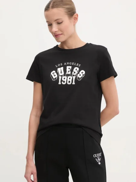 Тениска Guess MARTINA черно