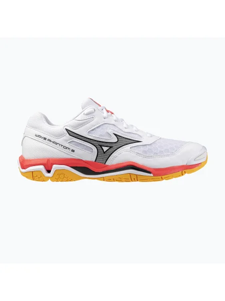 Mizuno Wave Phantom 3 kézilabda cipő fehér/tüzes korall Wave Phantom 3 fehér
