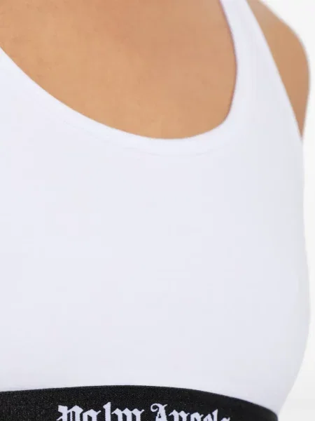 Sutien Palm Angels cu autograf alb