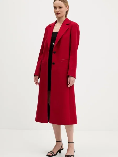 Пальто з вовною HUGO Mojeni