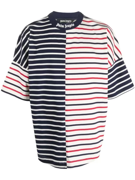 Tricou Palm Angels cu imagine albastru