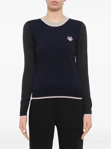 Pulover Kenzo cu dungi de tigru albastru