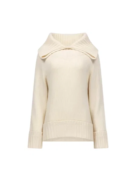 Sweter Victoria Beckham wełniany biały