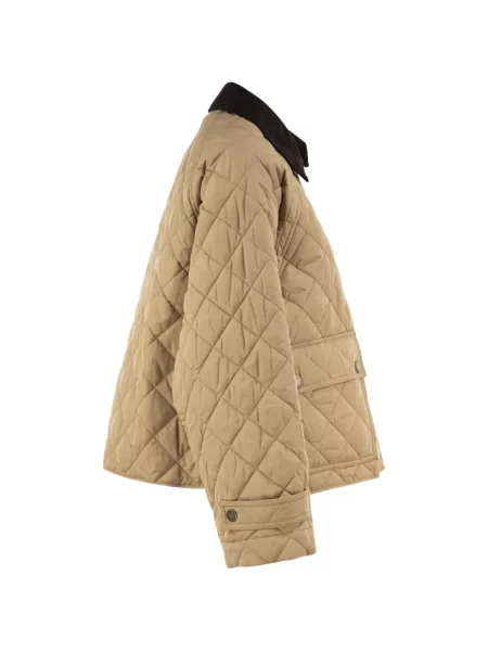 Gulerat matlasat geacă Weekend Max Mara de catifea cord