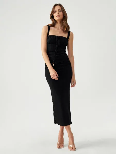 BWLDR Rochie WOODS' negru