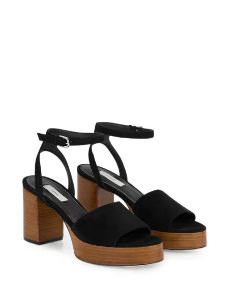 Sandale Toteme din piele de căprioară cu platformă negru