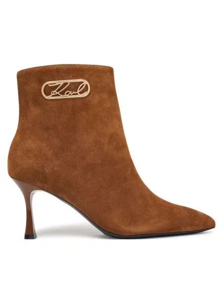 KARL LAGERFELD Botine Sienna maro