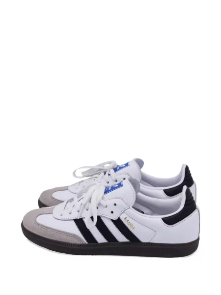 Top Adidas cu dungi cu imagine lung alb