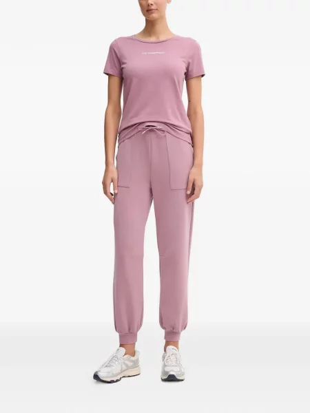 Tricou Ea7 Emporio Armani cu autograf violet