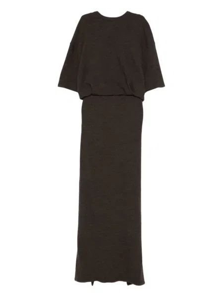 Rochie mini Darkpark scurtă de costum maro