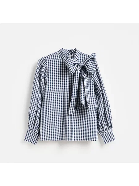 Reserved Blúz kokárdával halványkék