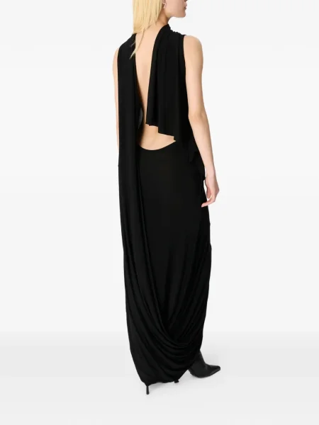 Rochie Marine Serre drapată de costum negru