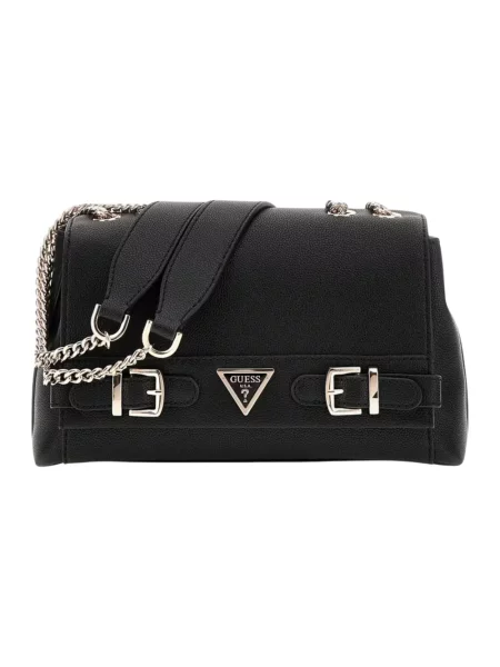 Torebka crossbody Guess skórzana czarna