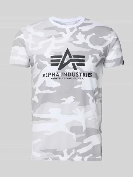 T-shirt z nadrukiem z logo Alpha Industries biała