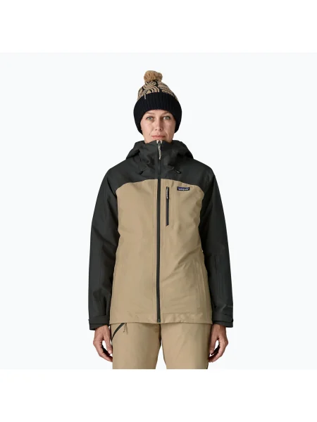 Geacă de ploaie pentru femei Patagonia Insulated Powder Town oar tan maro