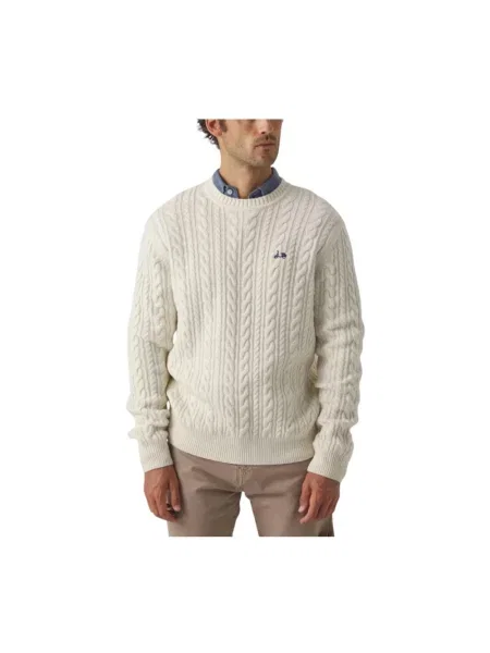Dzianinowy sweter Scotta beżowy